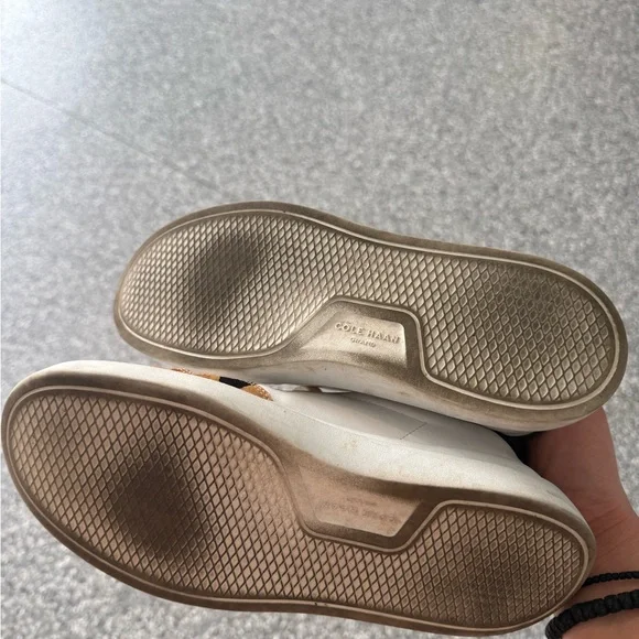 Cole Haan Women's White and Brown Sneakers - Picture 10 of 10